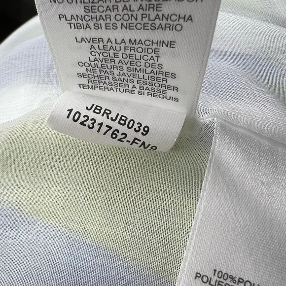 Evan Picone Blue and Green Patterned Dress - Picture 7 of 11